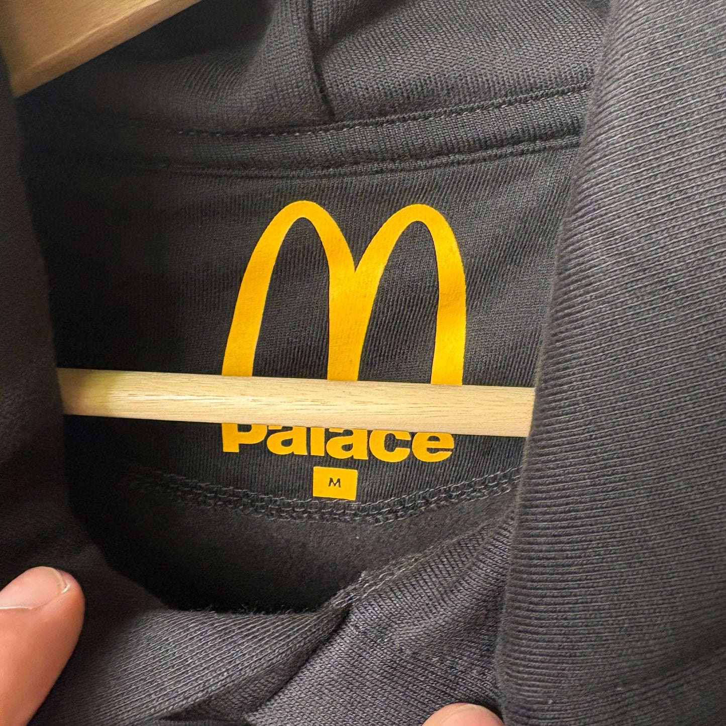 Palace x McDonald's Logo Hoodie Black M NEW