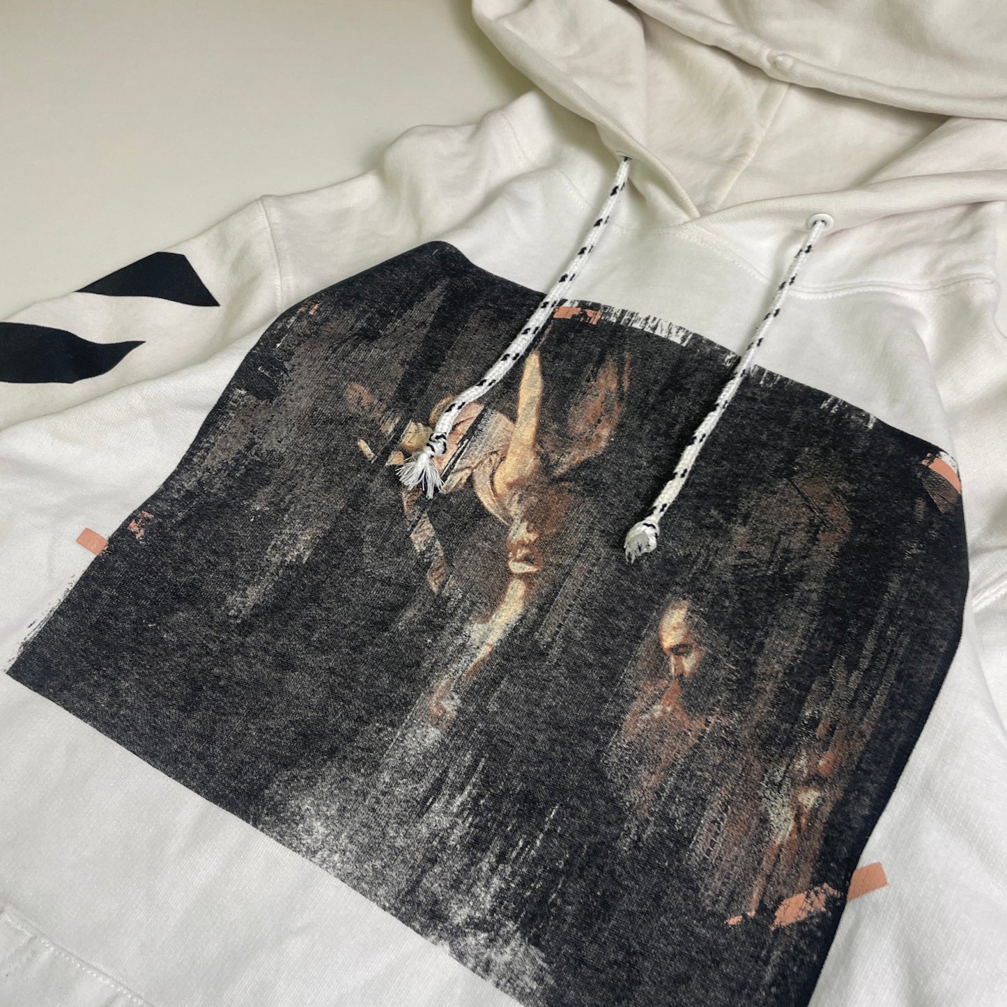 Off White 2015 Caravaggio Diagonal hoodie S/M
