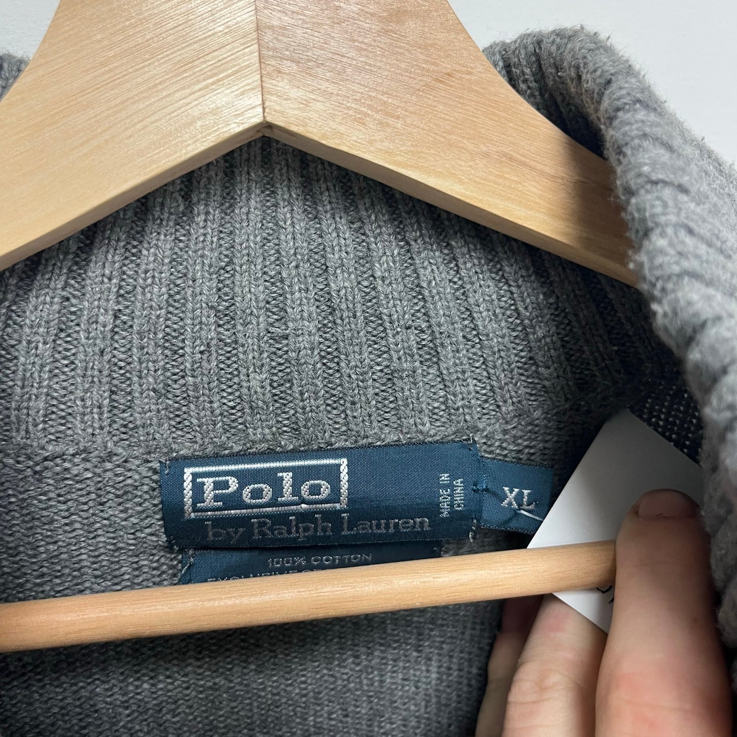 Vintage Polo 1/4 Zip Sweater XL