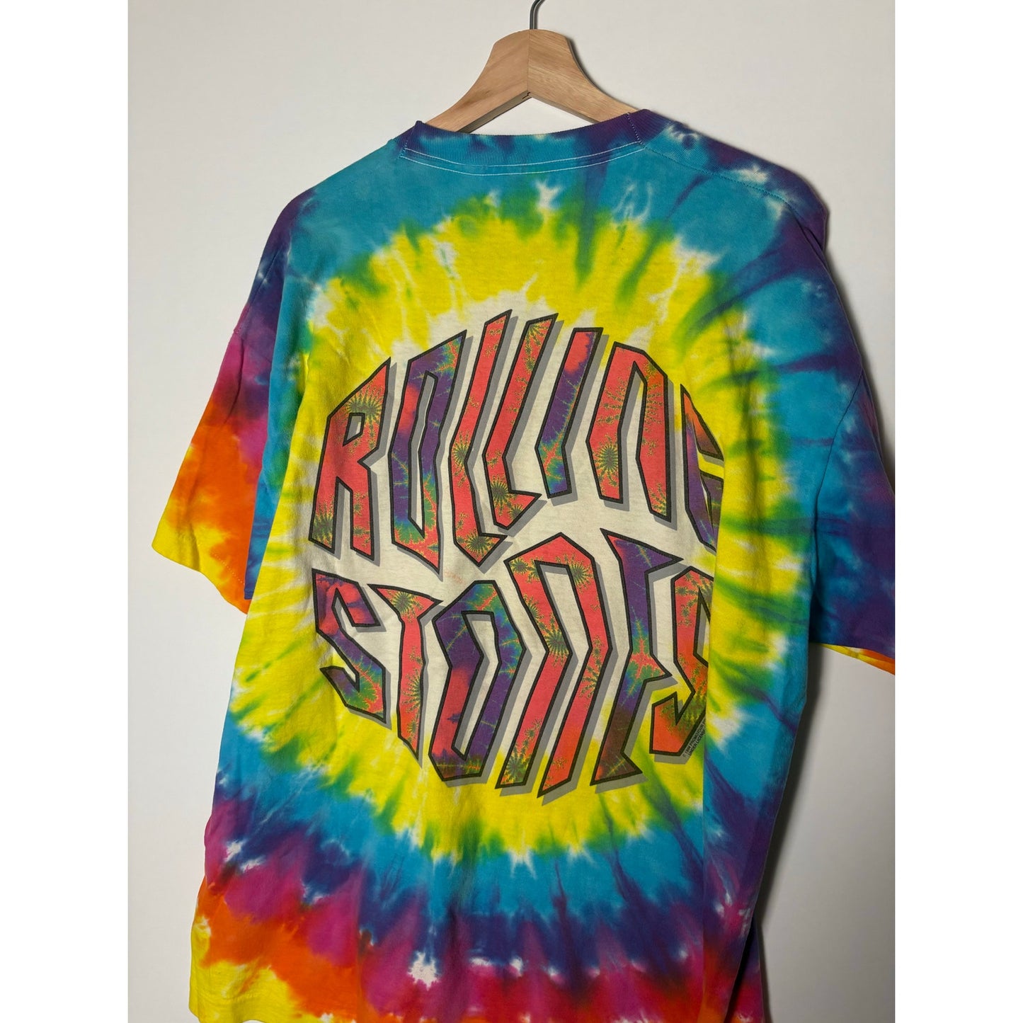 Vintage Rolling Stones 1994 tie dye aop band tour tee XL