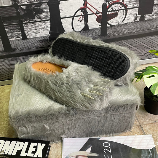 Bravest bear claw mule slipper grey NEW