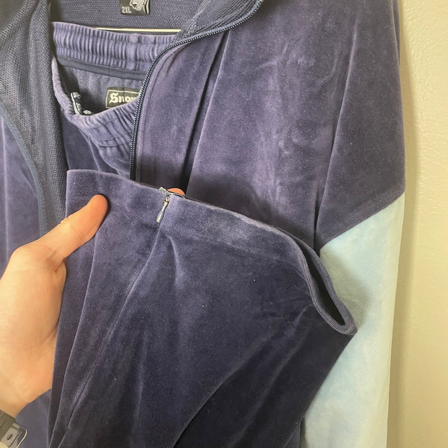 Snoop Dogg clothing company velour tracksuit set XXL