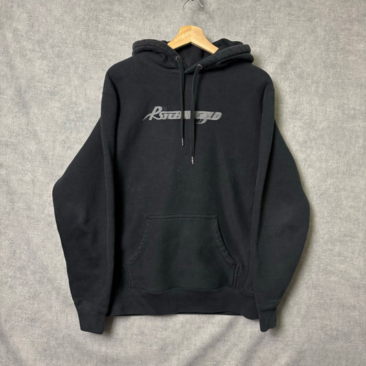 Psychworld blur motion logo black hoodie L