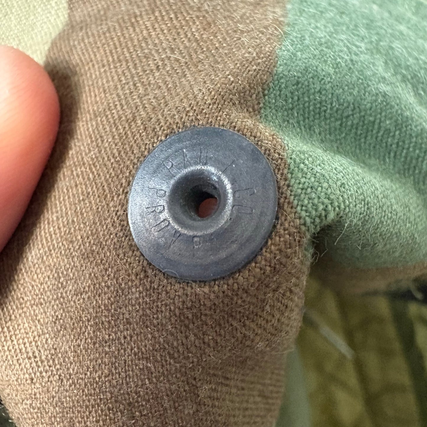Vintage M65 field camo green military jacket XL