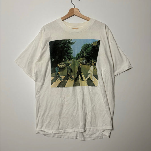 Vintage The Beatles "Abbey road" 90s album cover tee L