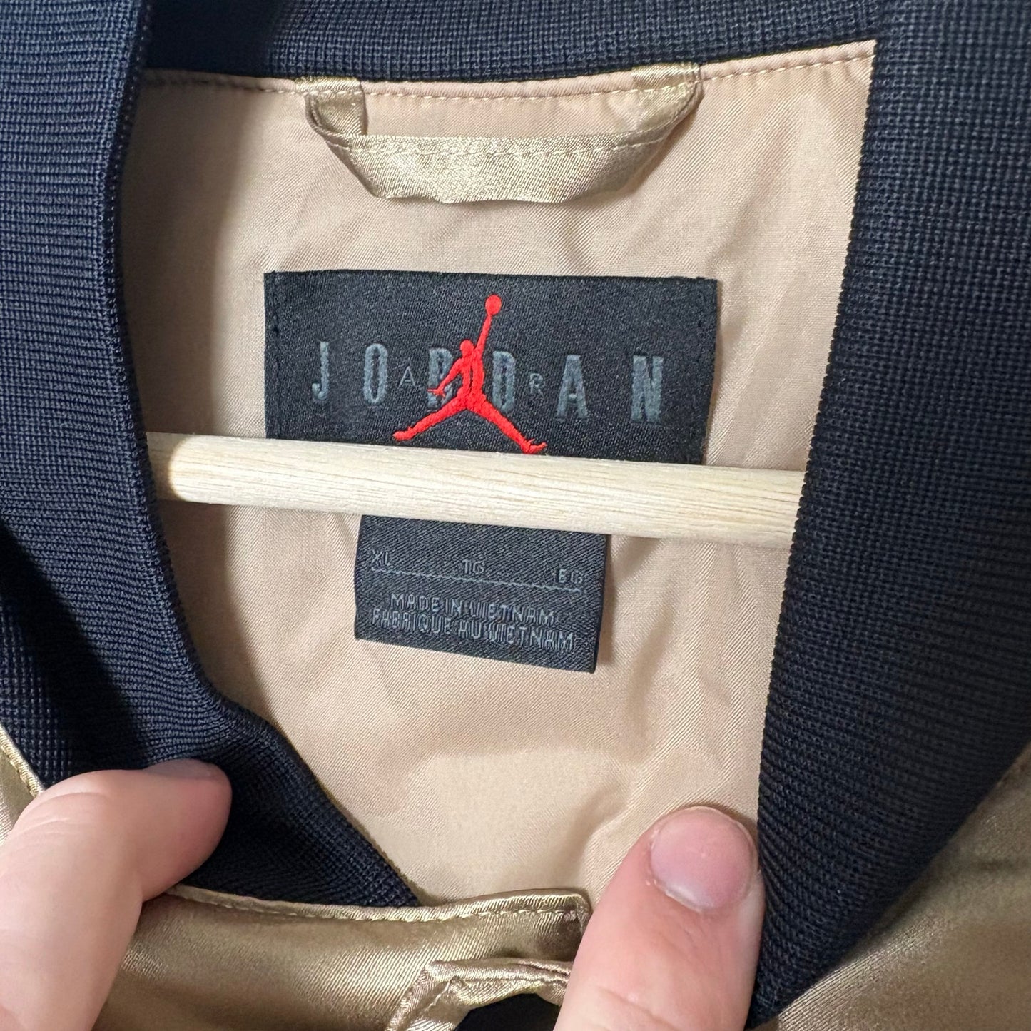 Nike Jordan MVP Varsity Jacket satin bomber XL