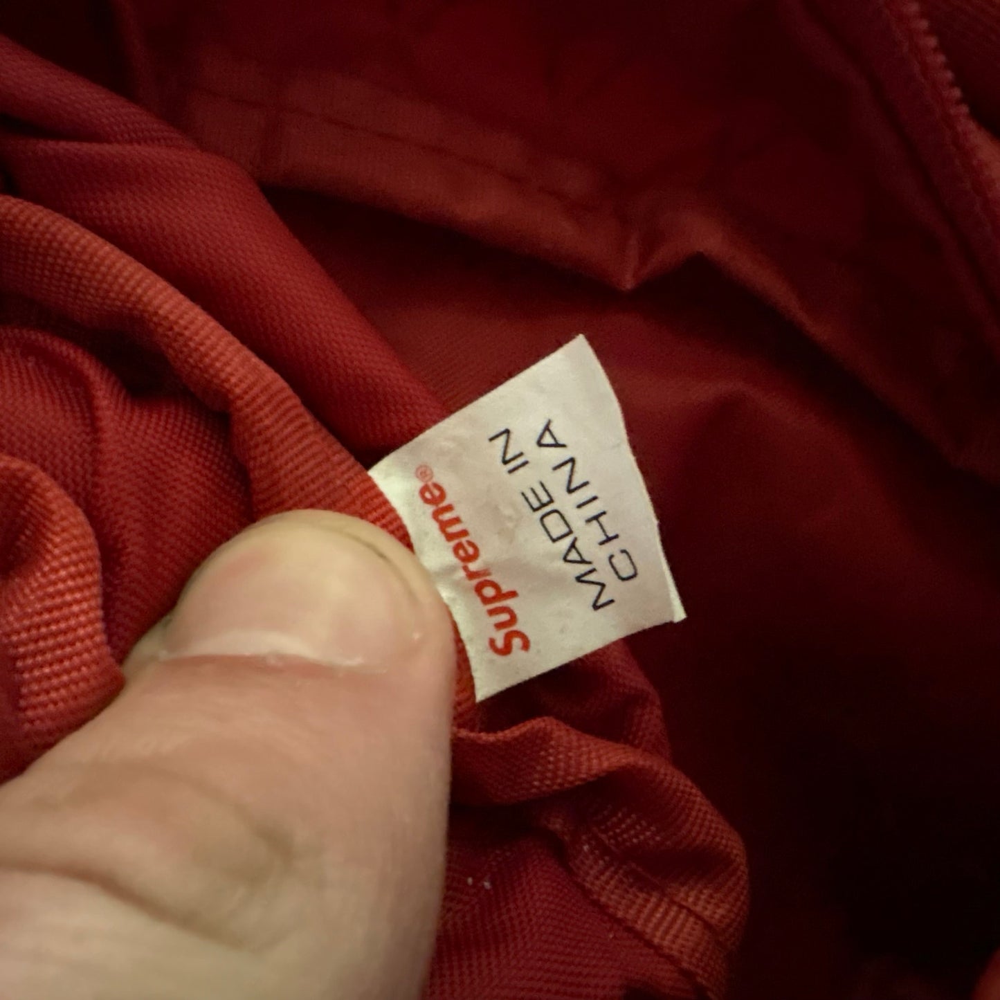 Supreme FW18 red waist side bag
