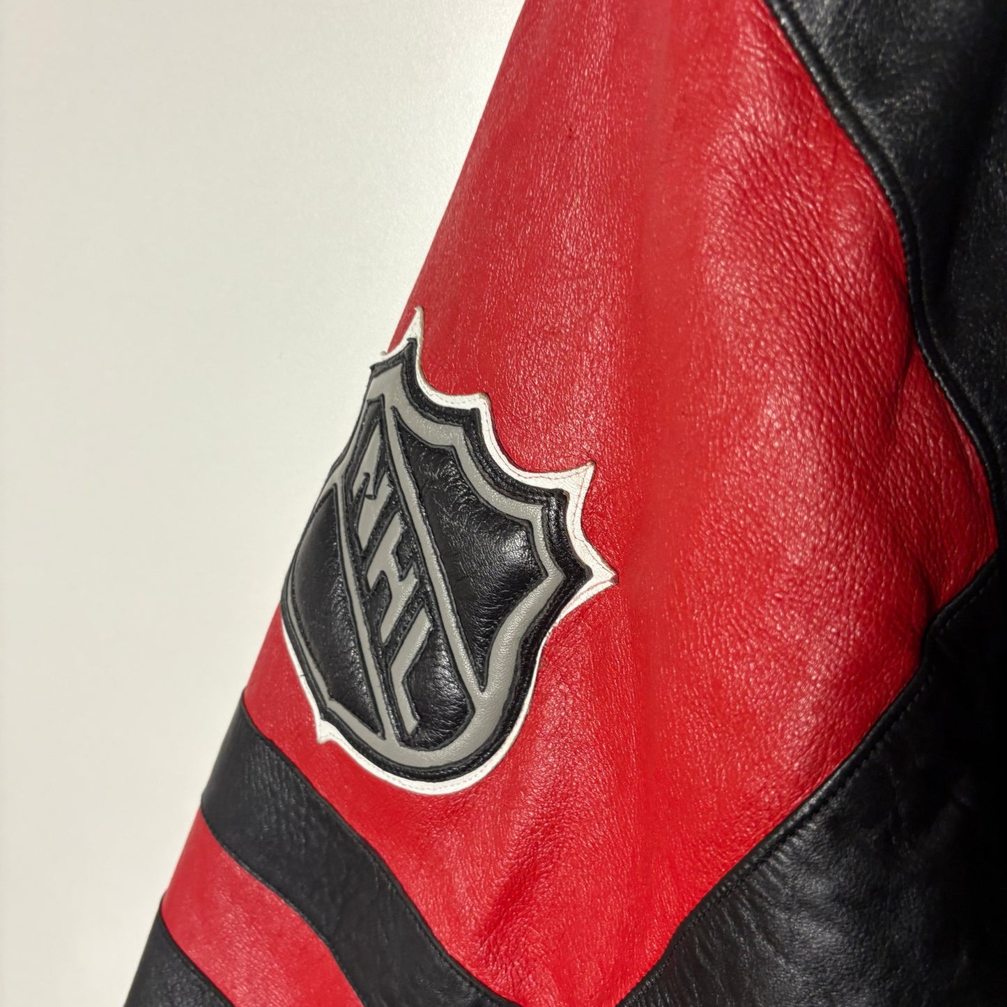 Vintage NHL dodge different leather jacket XL