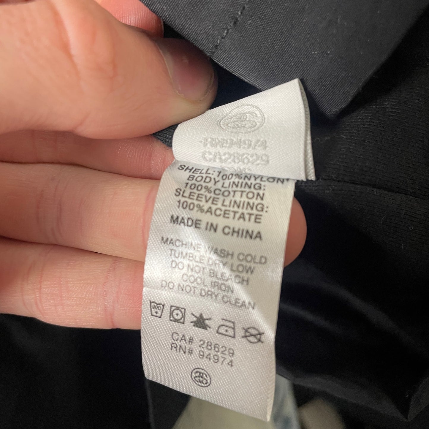 Stussy SS link stadium long trench coat jacket S