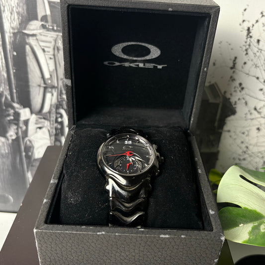 Oakley Judge Stealth Black Stainless steel black dial Watch