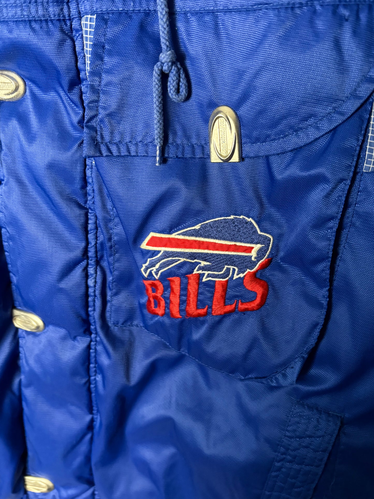 Vintage buffalo bills 90 pro line logo athletic puffer jacket L