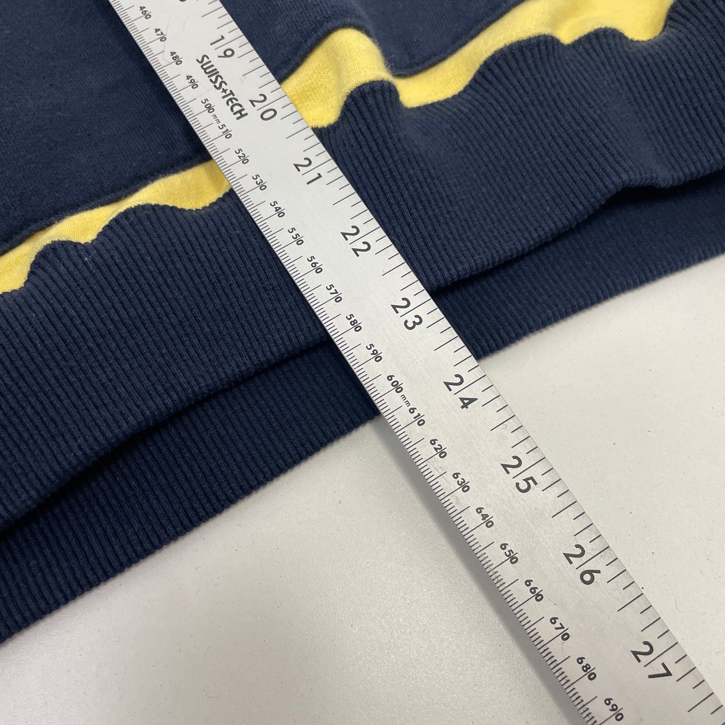 Aimé Leon Dore Washed Two-Tone Hoodie 'Navy Blazer' XS DS