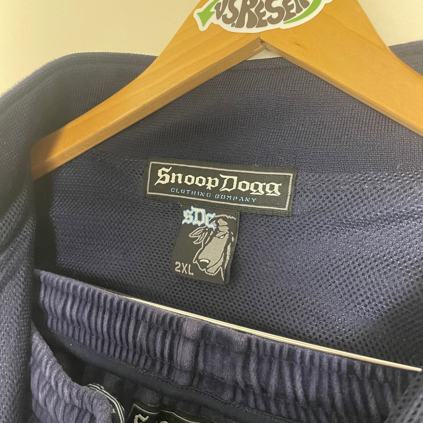 Snoop Dogg clothing company velour tracksuit set XXL