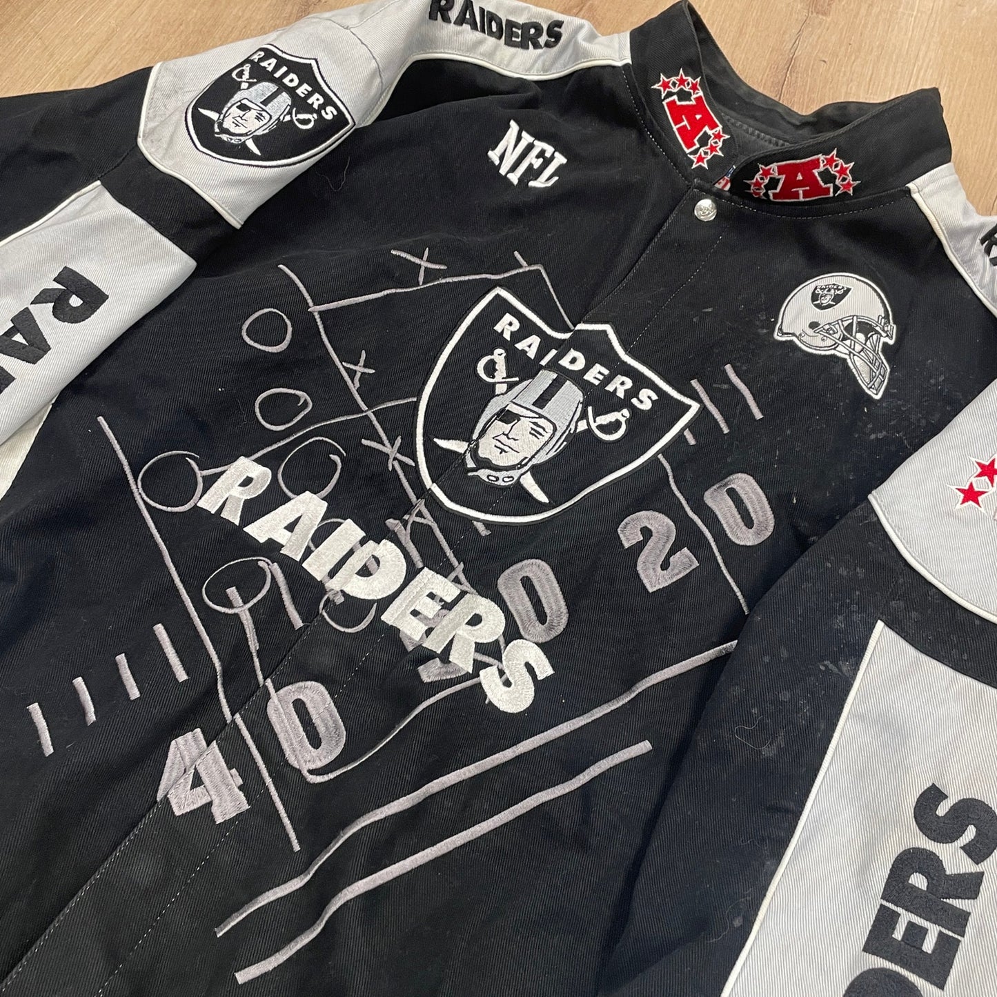 NFL KA raiders oversized sports jacket 3xl+
