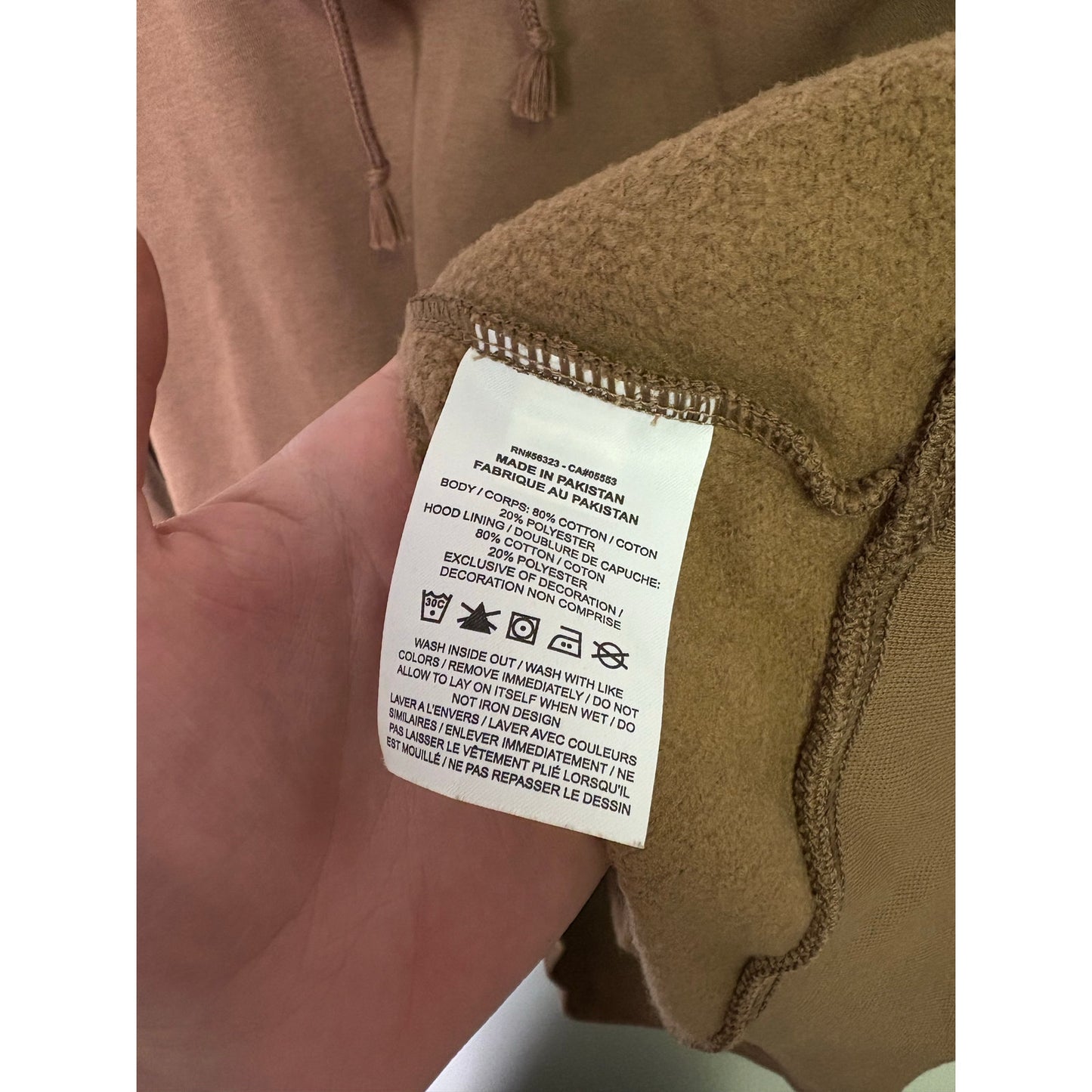 Nike y2k brown middle swoosh hoodie XL