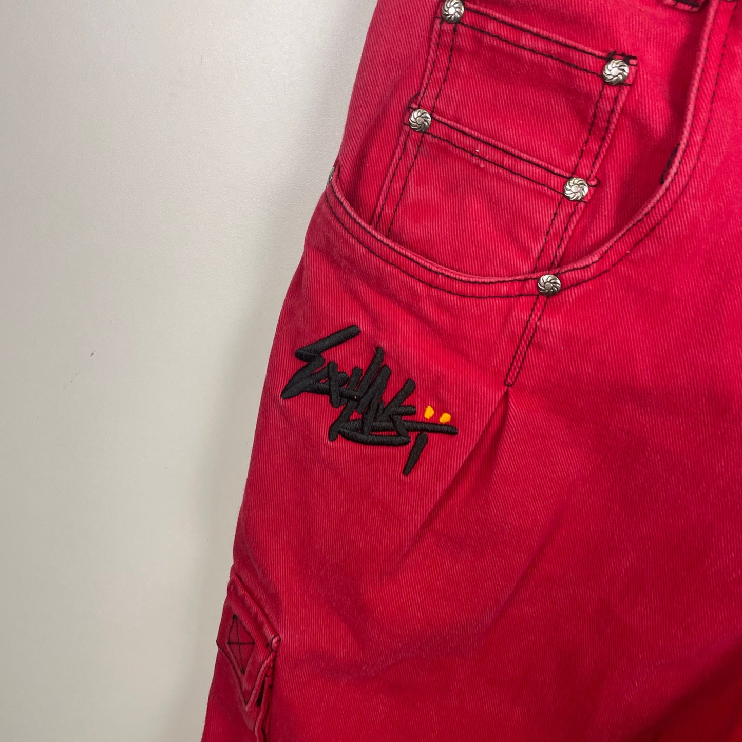 Vintage y2k exhaust 2 piece set jorts vest M