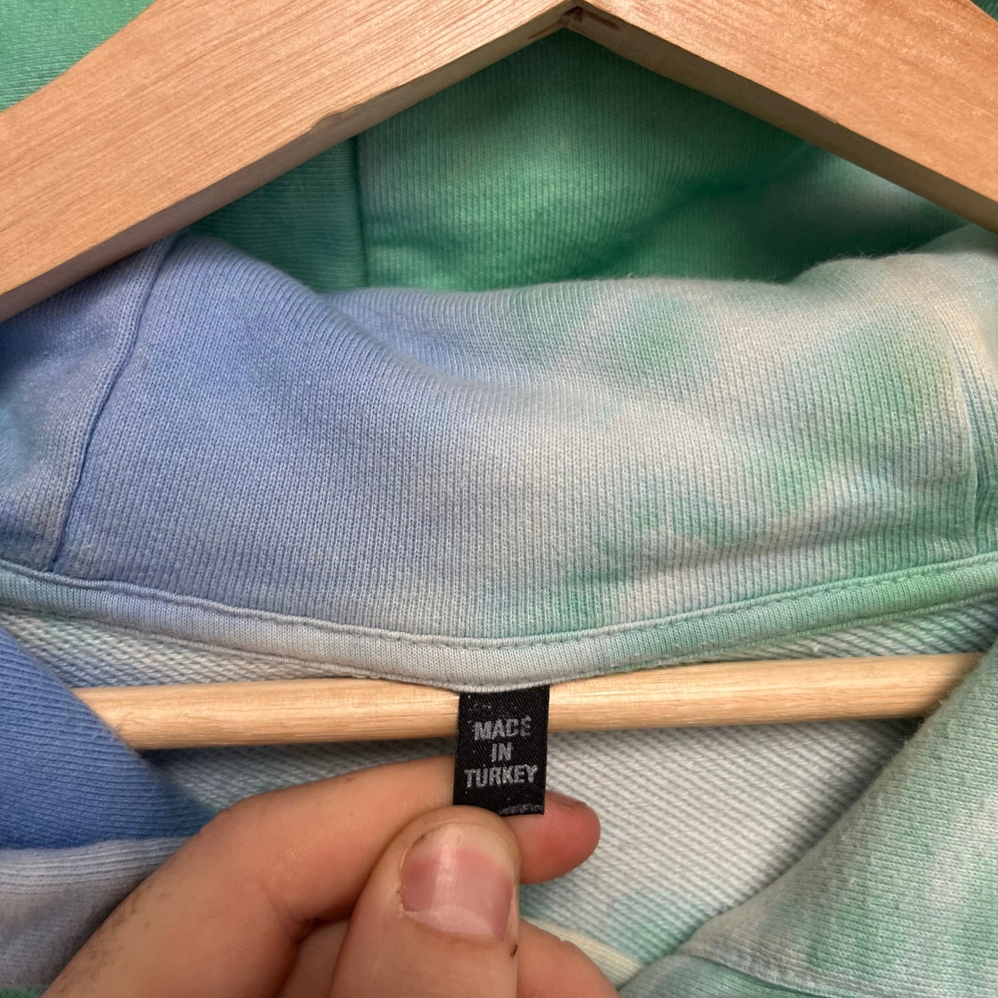 McQ Alexander McQueen Genesis II tie-dye cotton hoodie XL