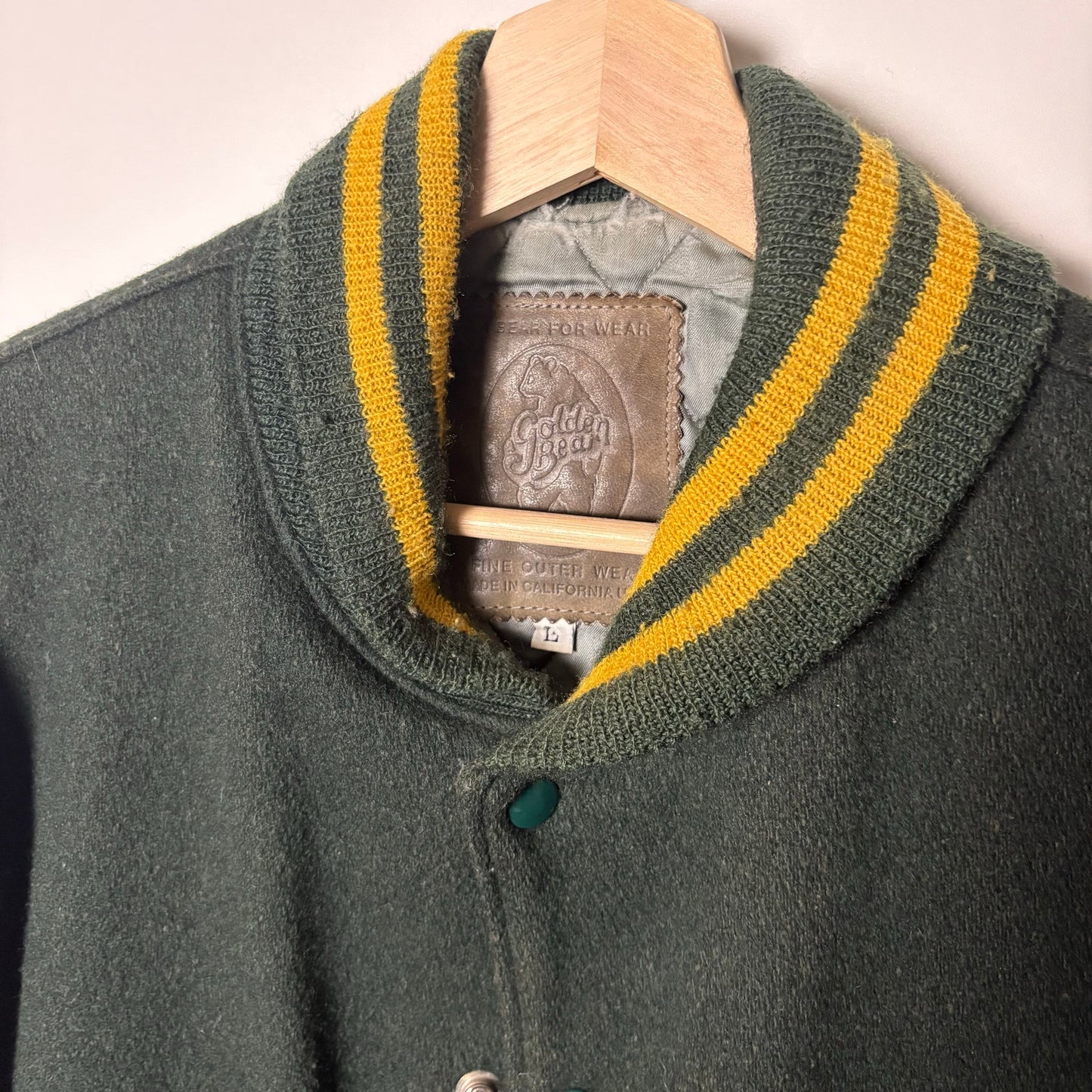 Vintage Golden Bear 90s varsity jacket L