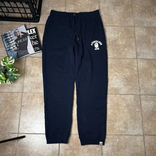 A Bathing Ape x JJJound college navy sweapants bape joggers sweats XXL