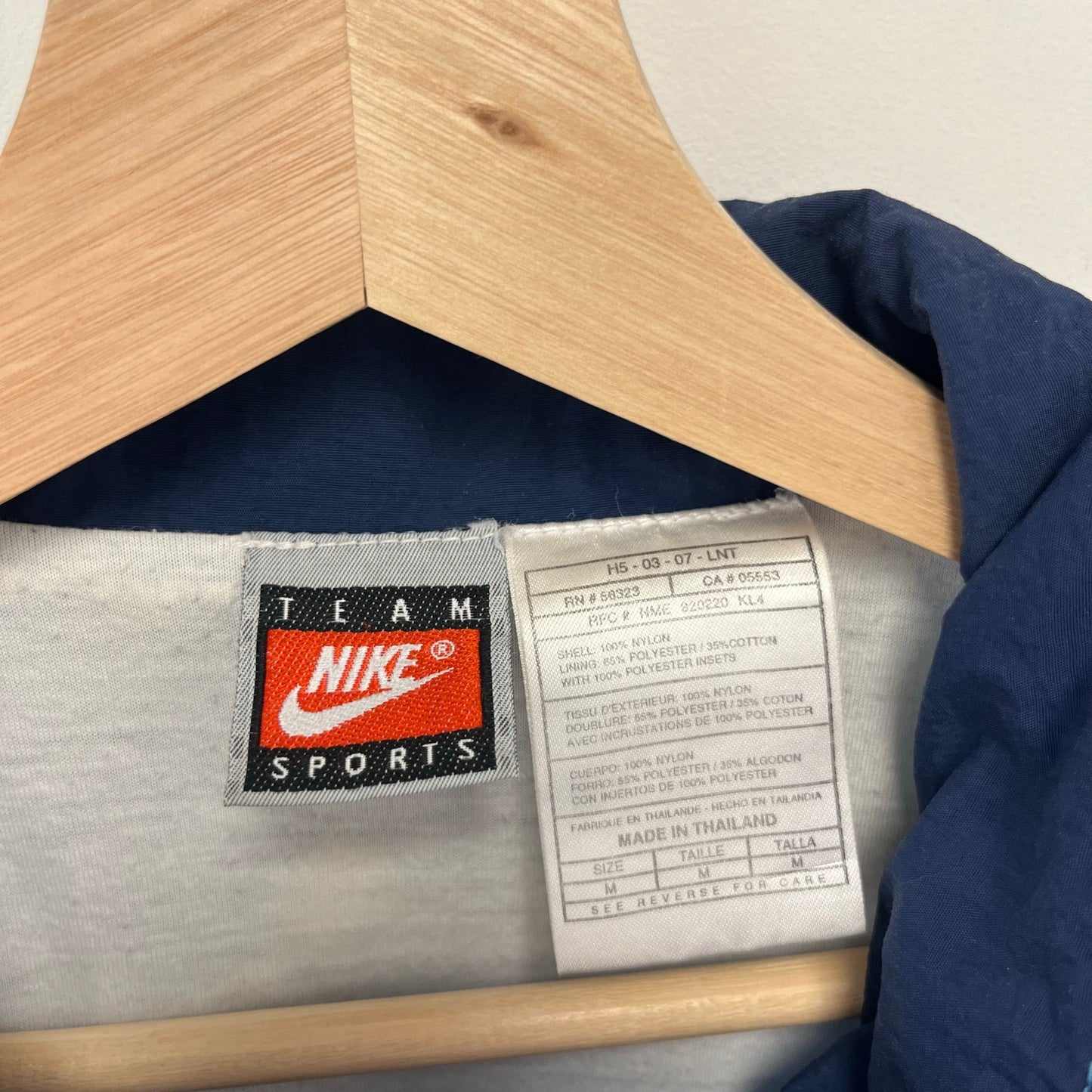 Vintage 90s Nike UNC Windbreaker Jacket M