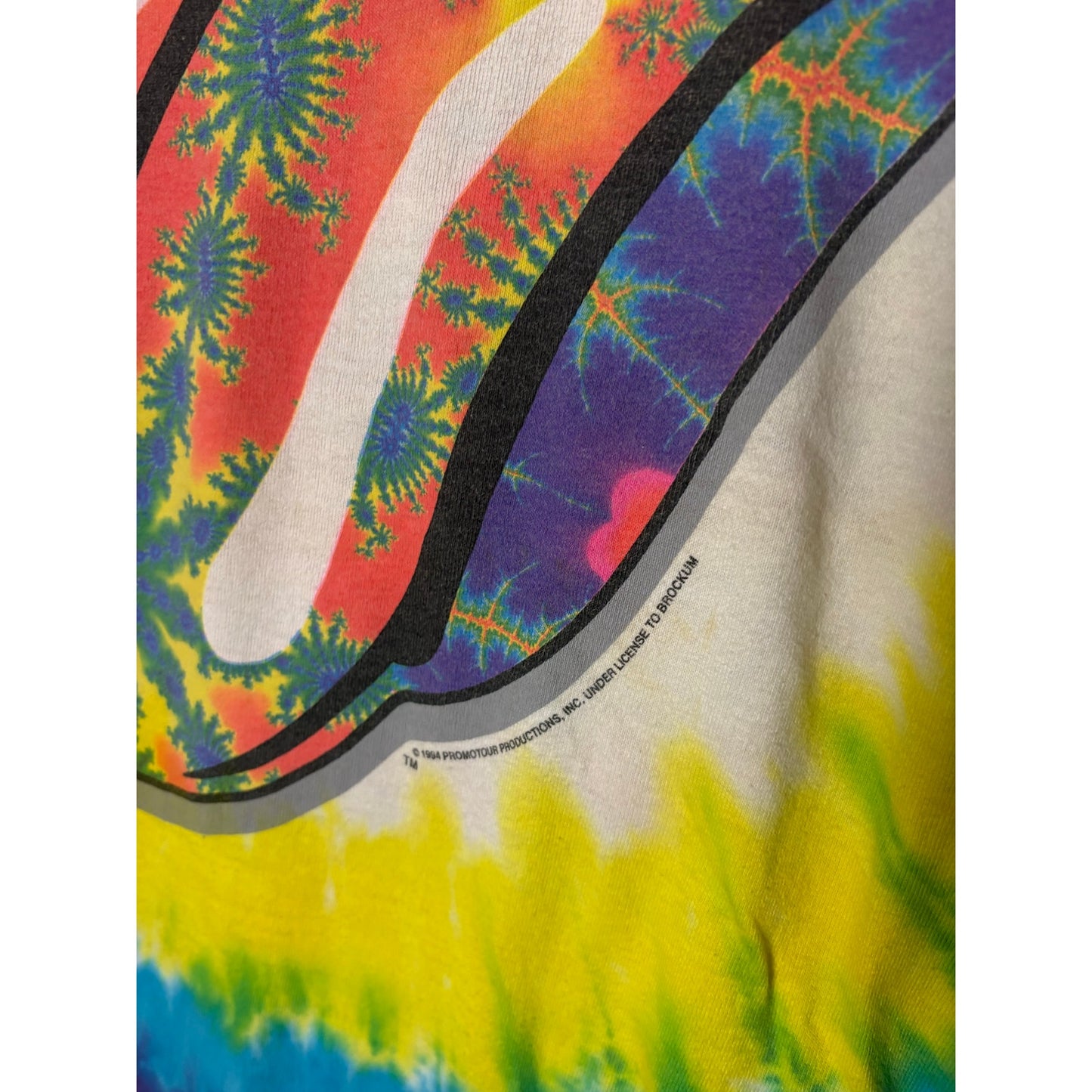 Vintage Rolling Stones 1994 tie dye aop band tour tee XL