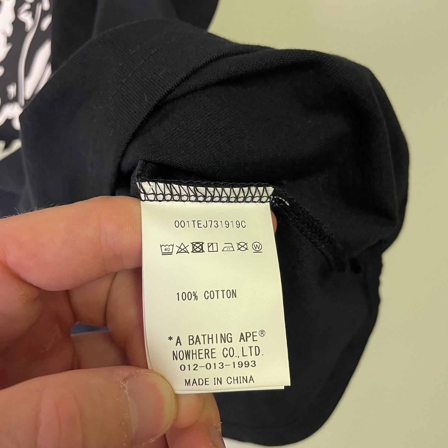 OVO x Bape general logo head black t shirt XL