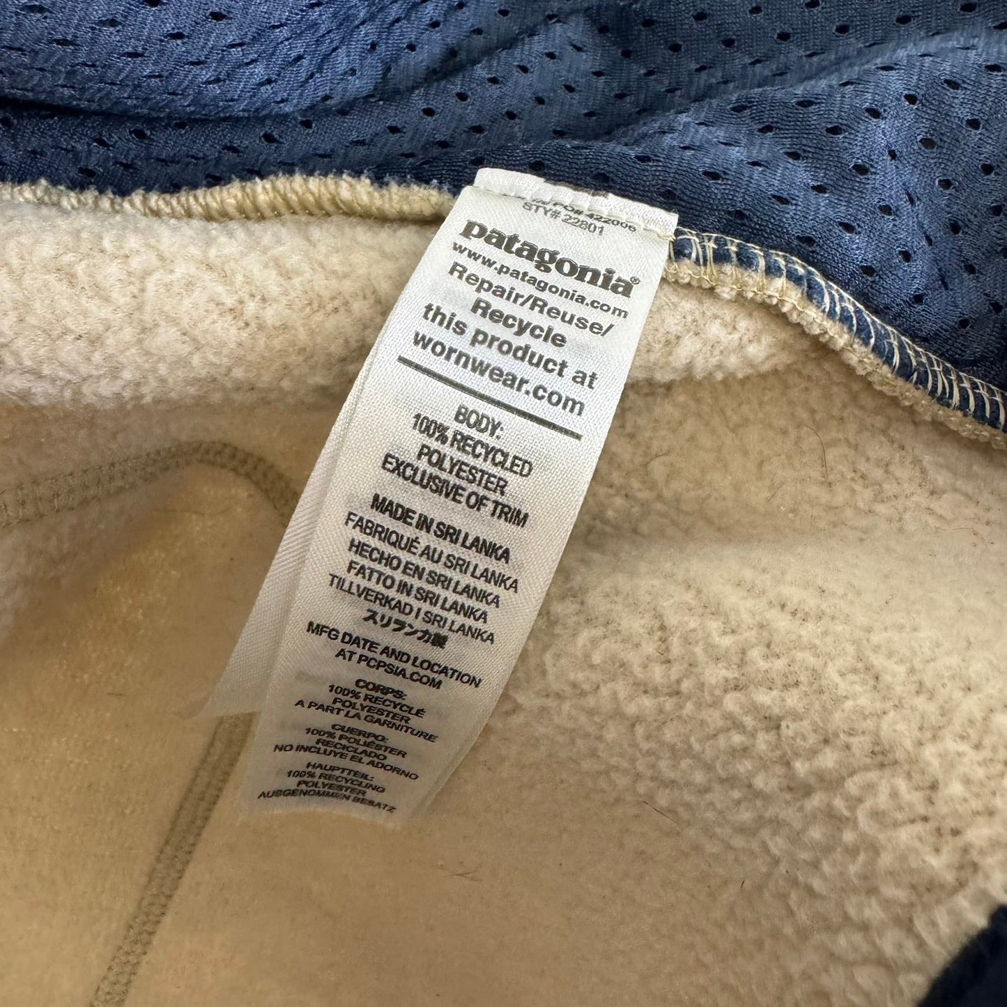 Patagonia Retro Pile Full Zip Fleece Sweater Jacket M