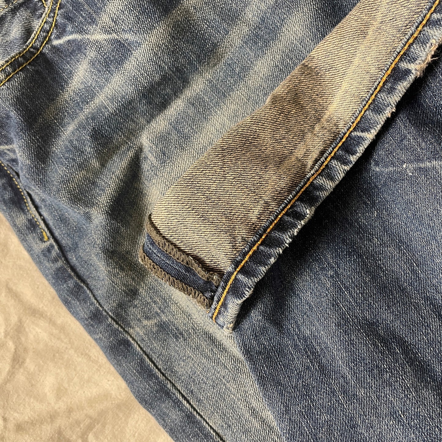 Ed Hardy Y2K embroidered denim 34