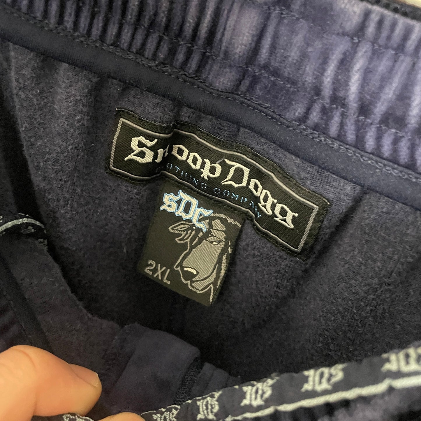 Snoop Dogg clothing company velour tracksuit set XXL