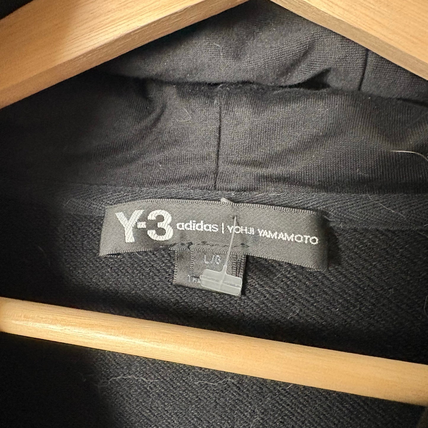 Y-3 Yohji Yamamoto Adidas Logo Hoodie L