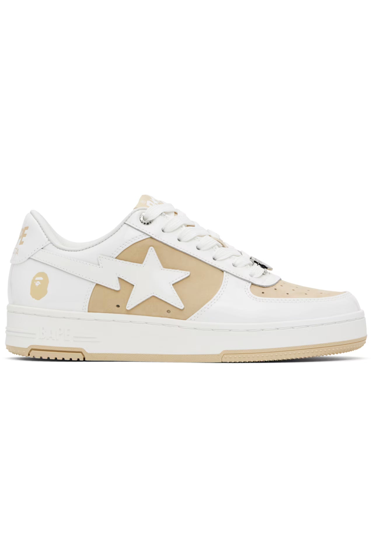 Bathing ape bapesta white beige Size: 11, 12, 13