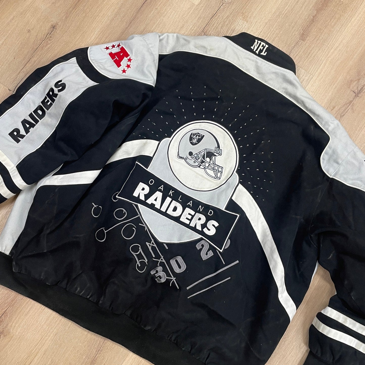 NFL KA raiders oversized sports jacket 3xl+