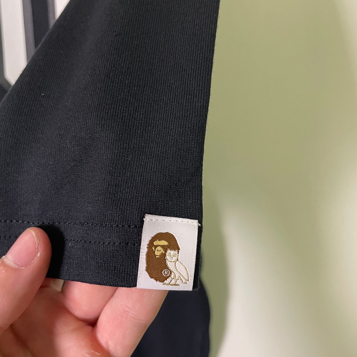 OVO x Bape general logo head black t shirt XL
