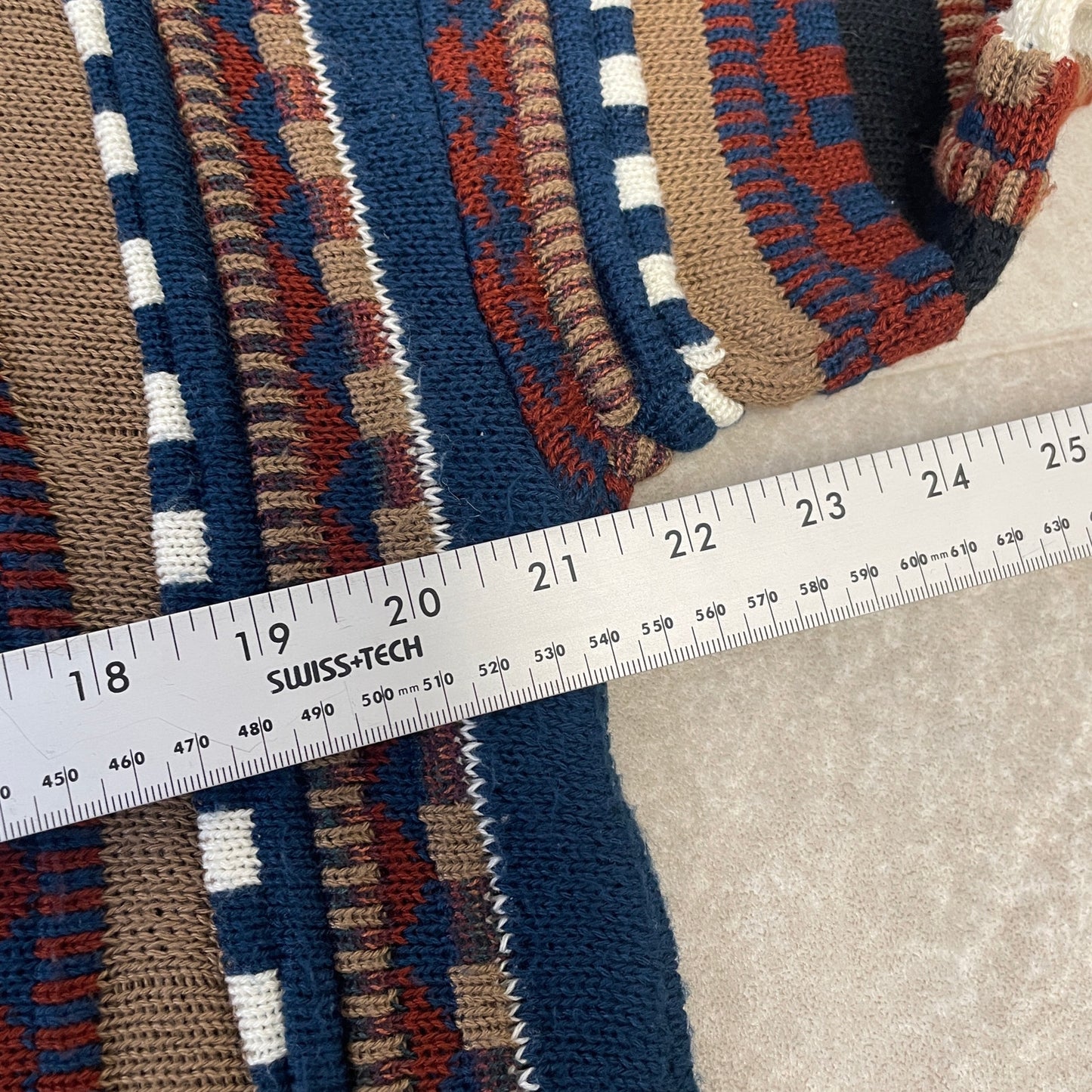 Vintage 3d knit coogi style collard polo knit sweater M/L