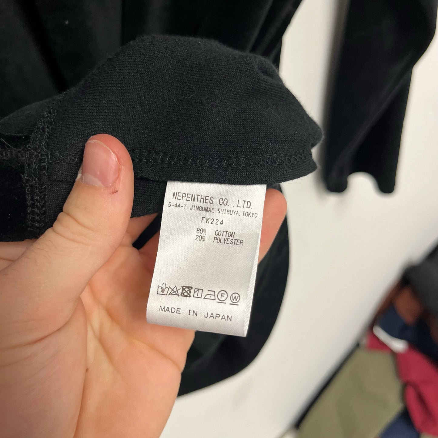 Needles Velvet Long Sleeve Shirt L