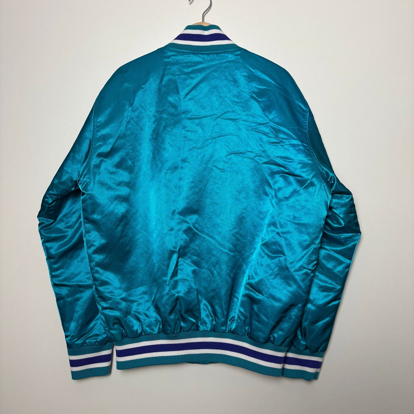 Vintage Charlotte Hornets satin lined bomber jacket L