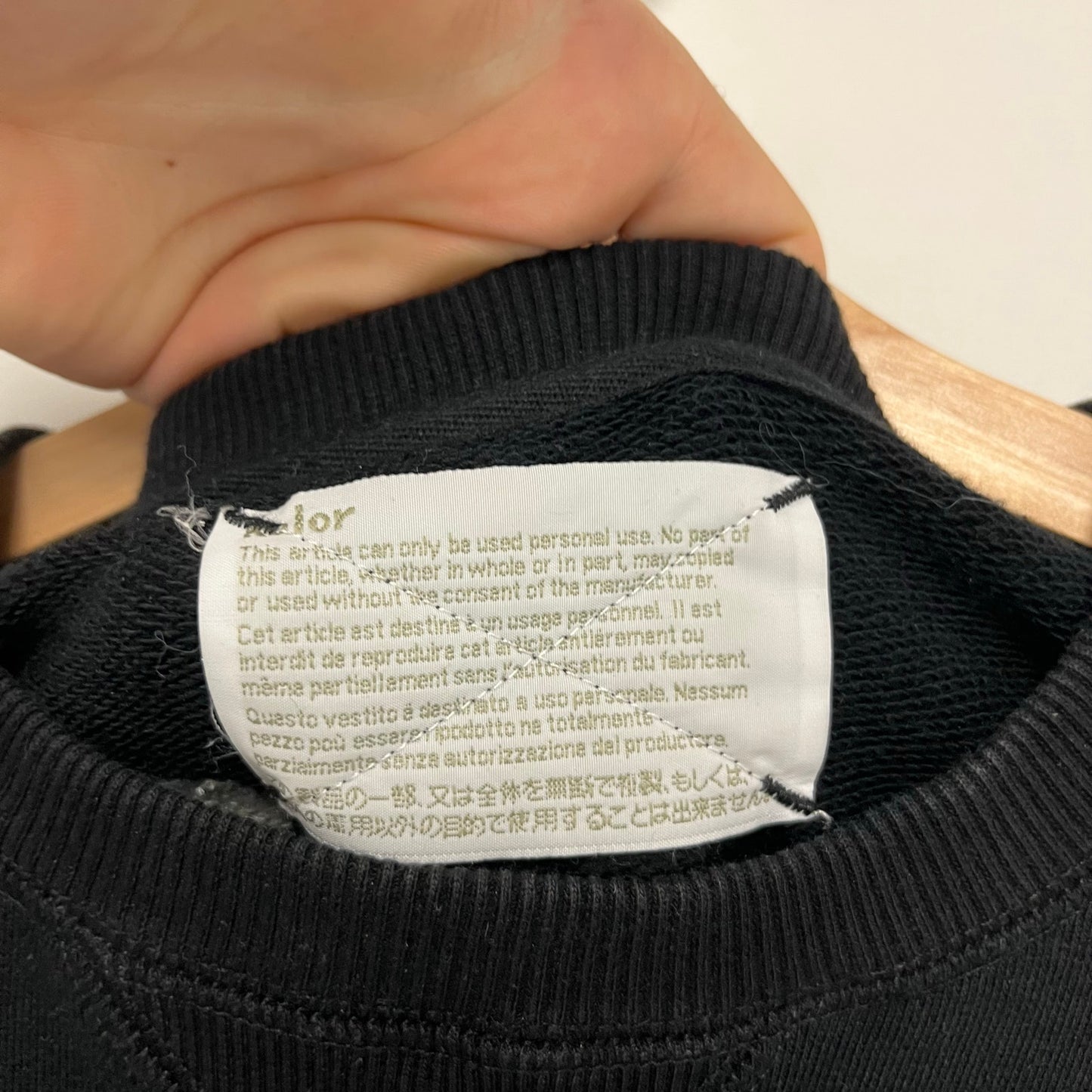 Maison MIHARA YASUHIRO Embroidered Sweatshirt M