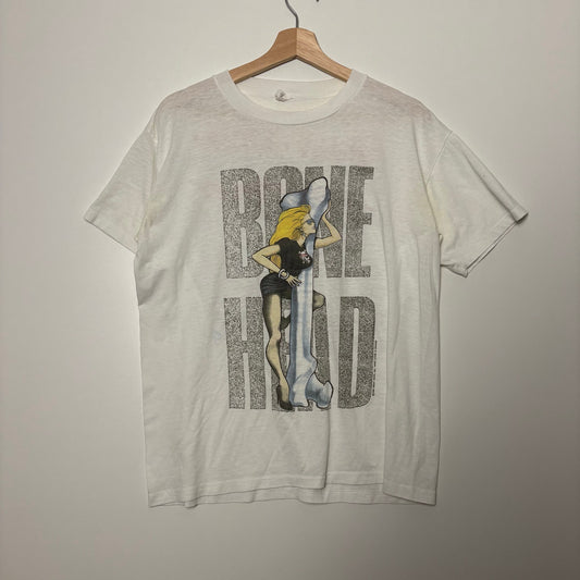 Vintage 80s great white bone head tour tee L