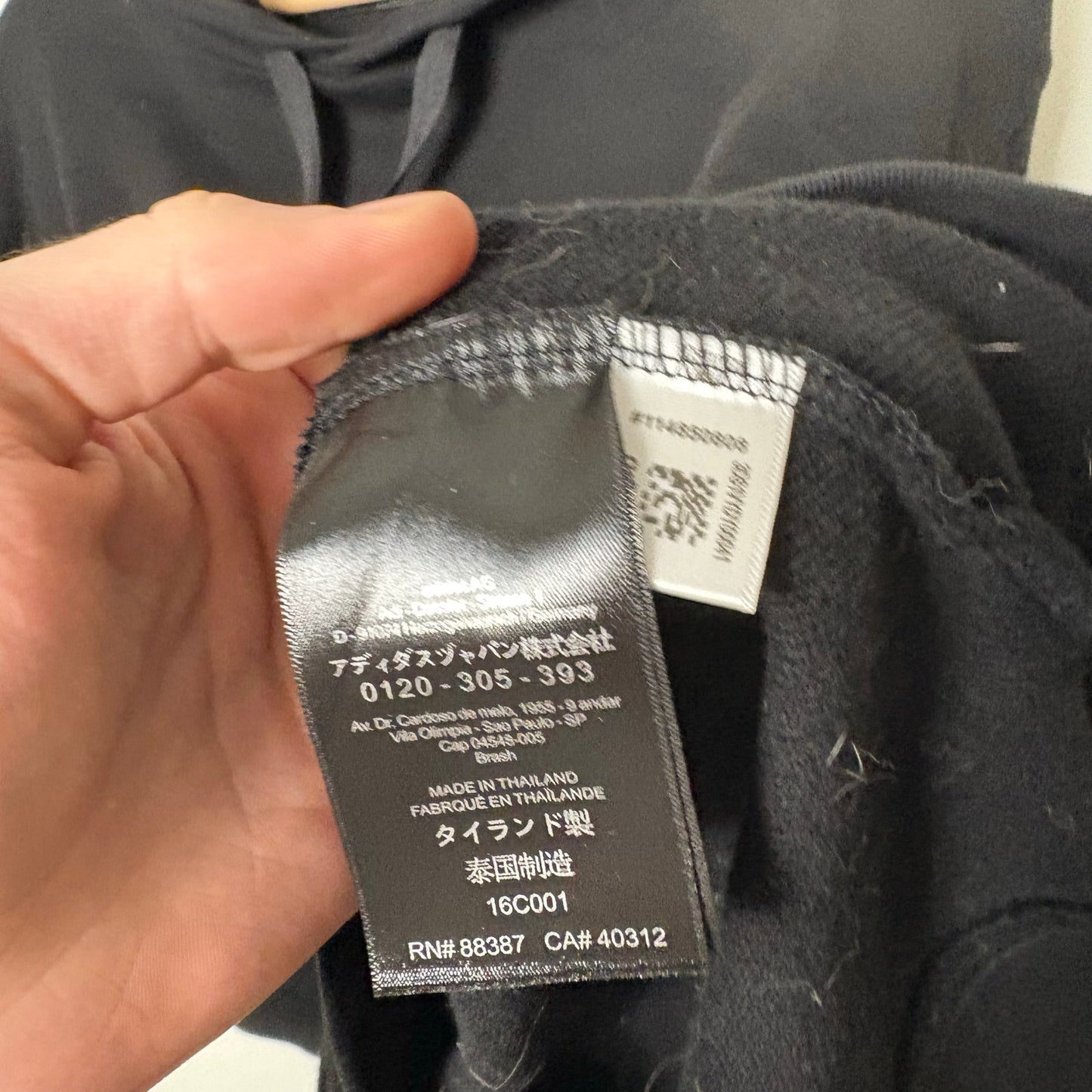 Y-3 Yohji Yamamoto Adidas Logo Hoodie L