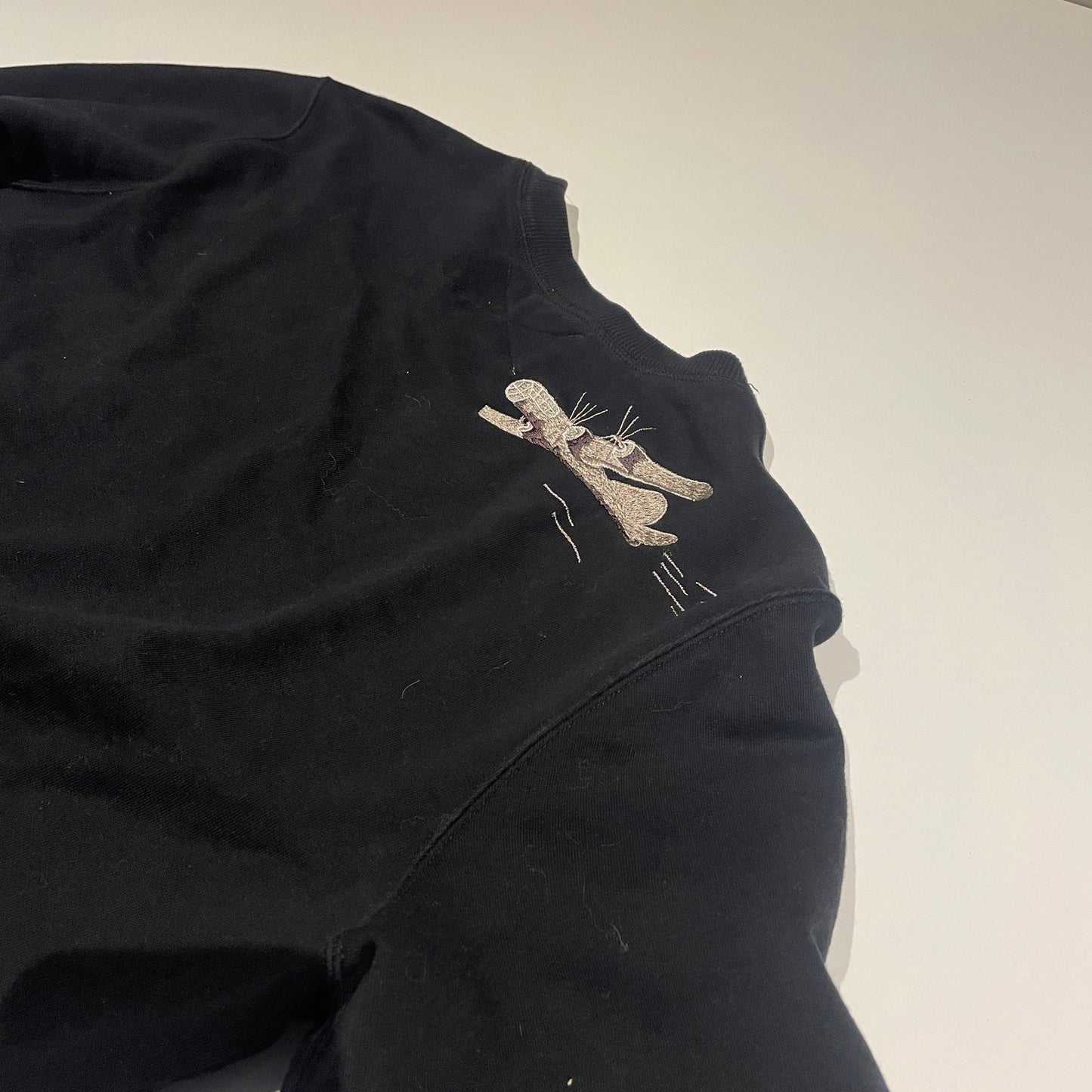 mihara yasuhiro embroidered crewneck L