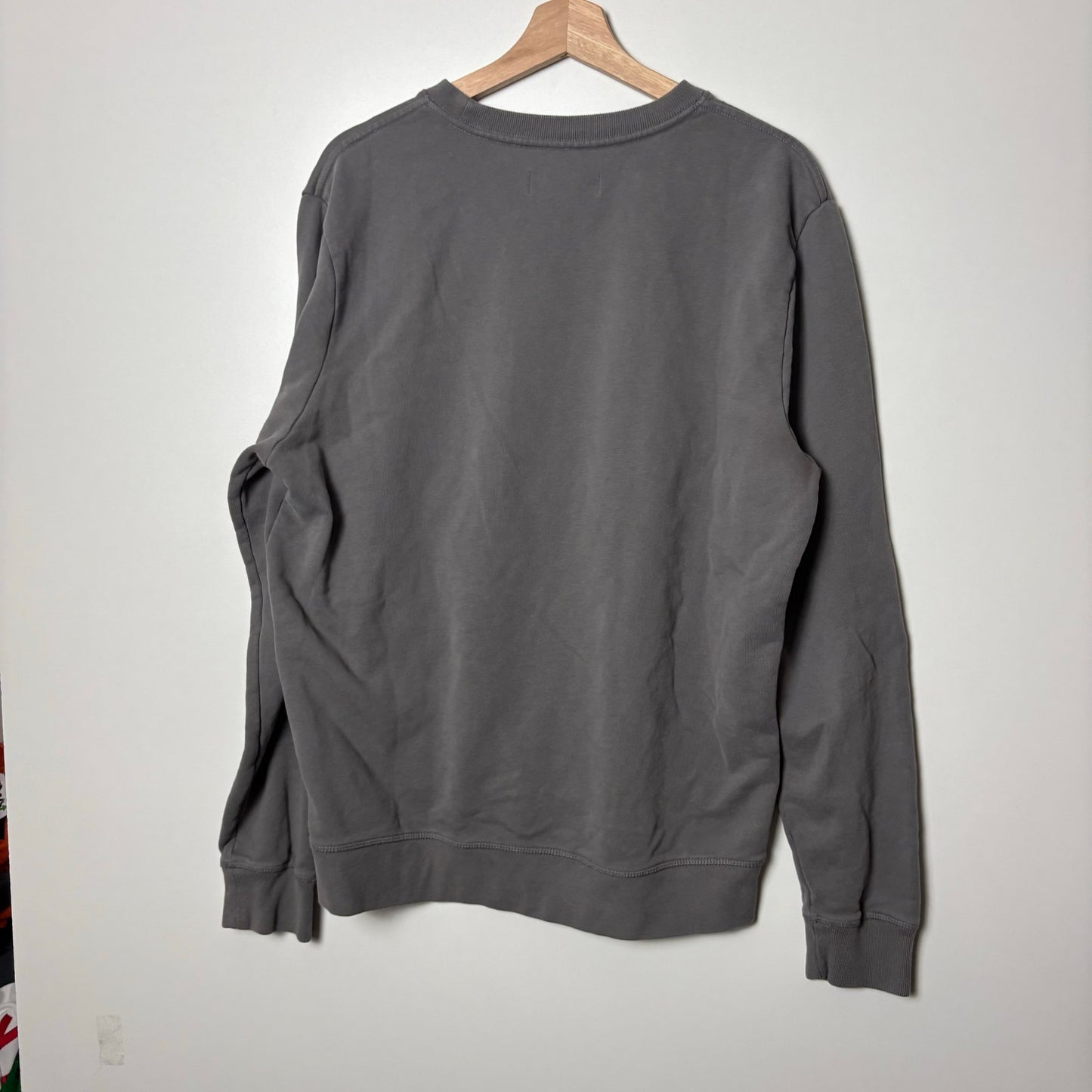 Allsaints grey logo crewneck L