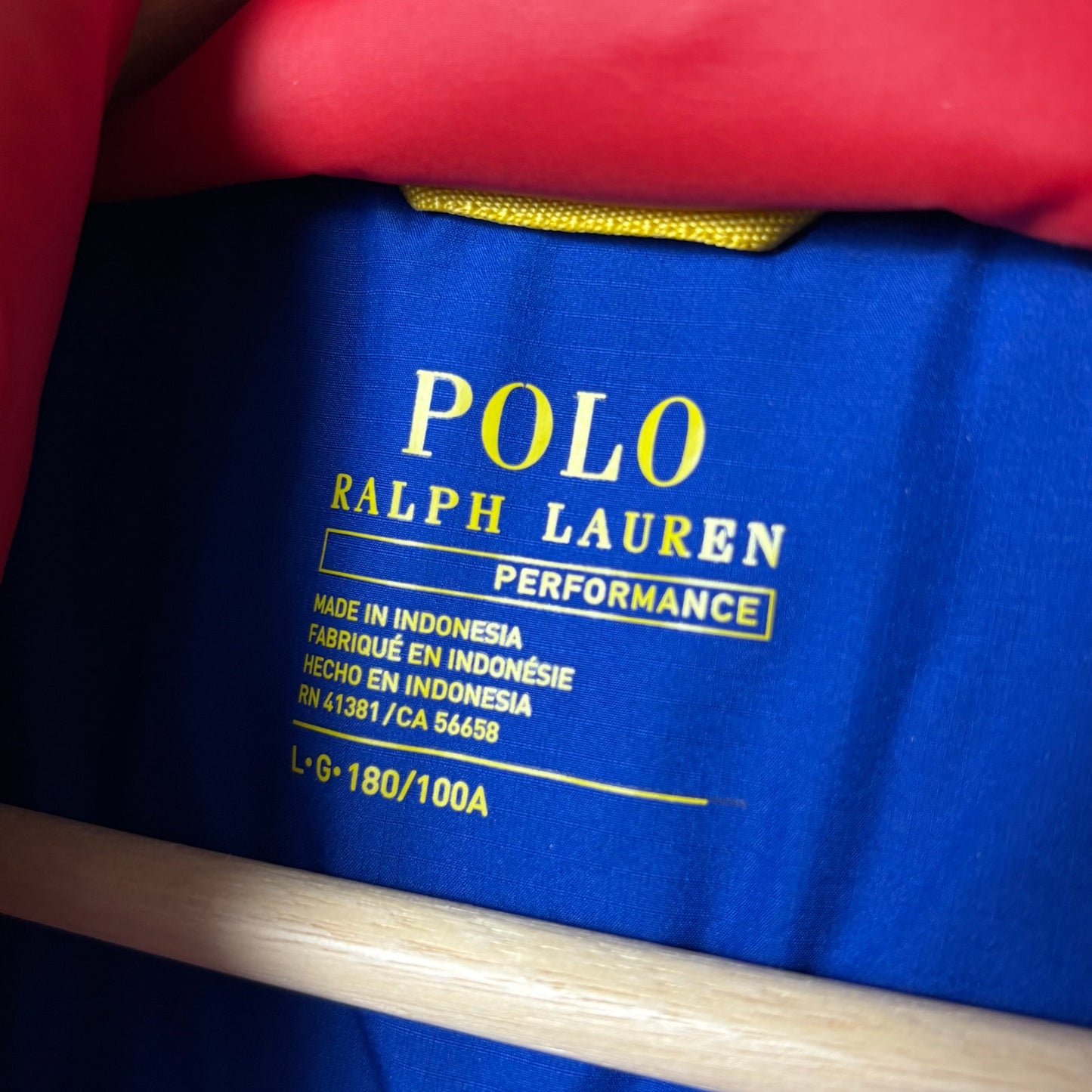 Polo Ralph Lauren blue down puffer jacket stadium style L