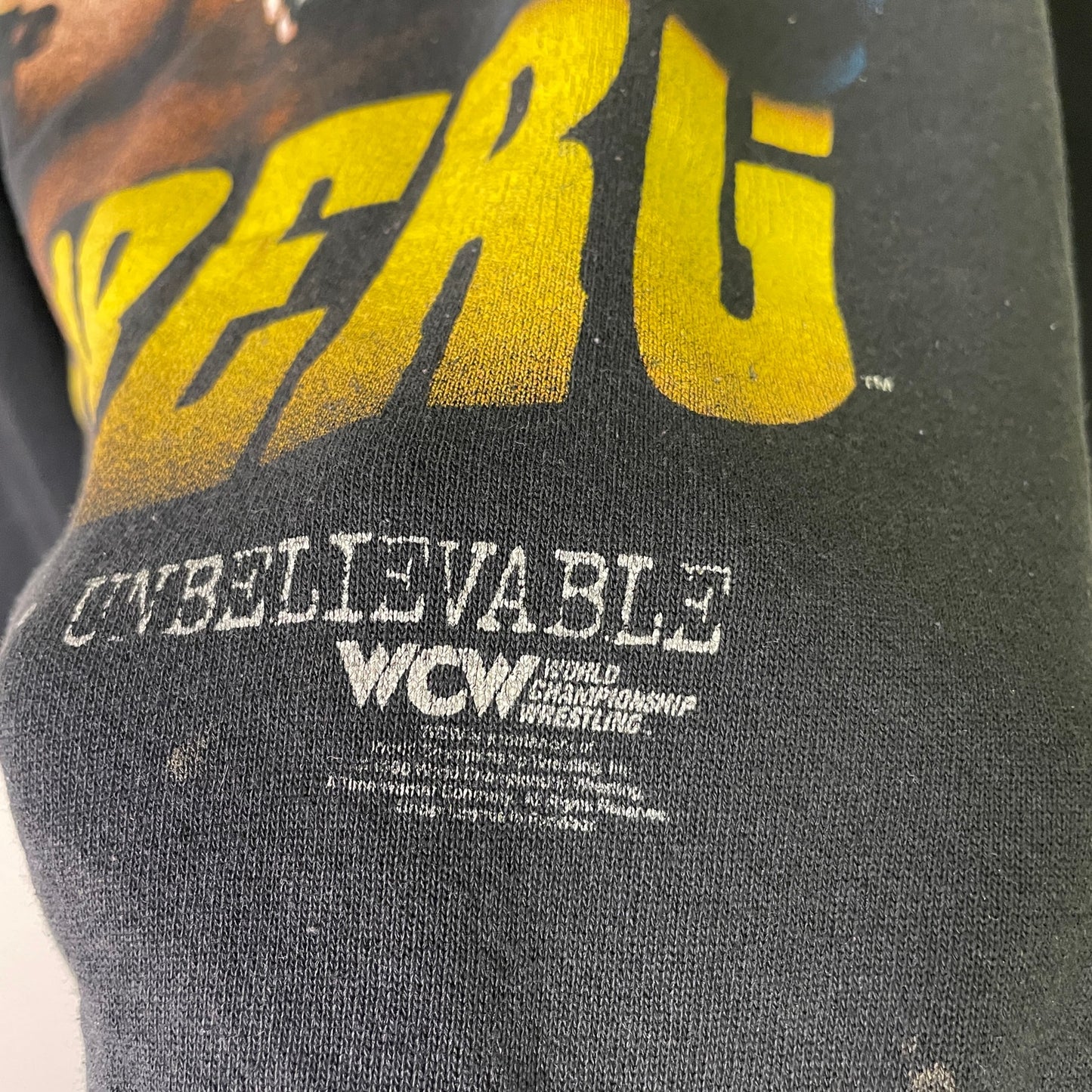 Vintage Bill Goldberg wrestling sweatshirt 90s WCW NWO XL