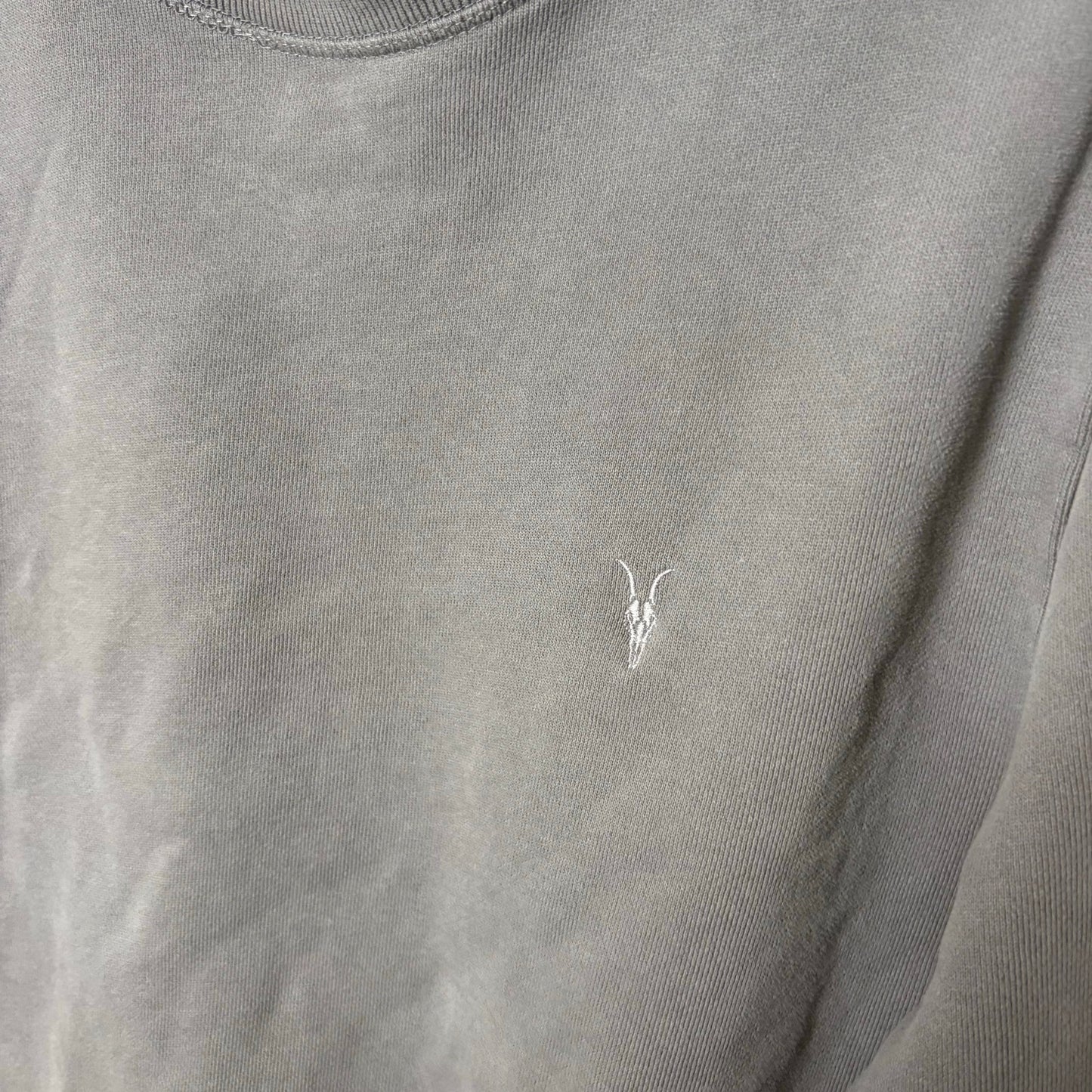 Allsaints grey logo crewneck L