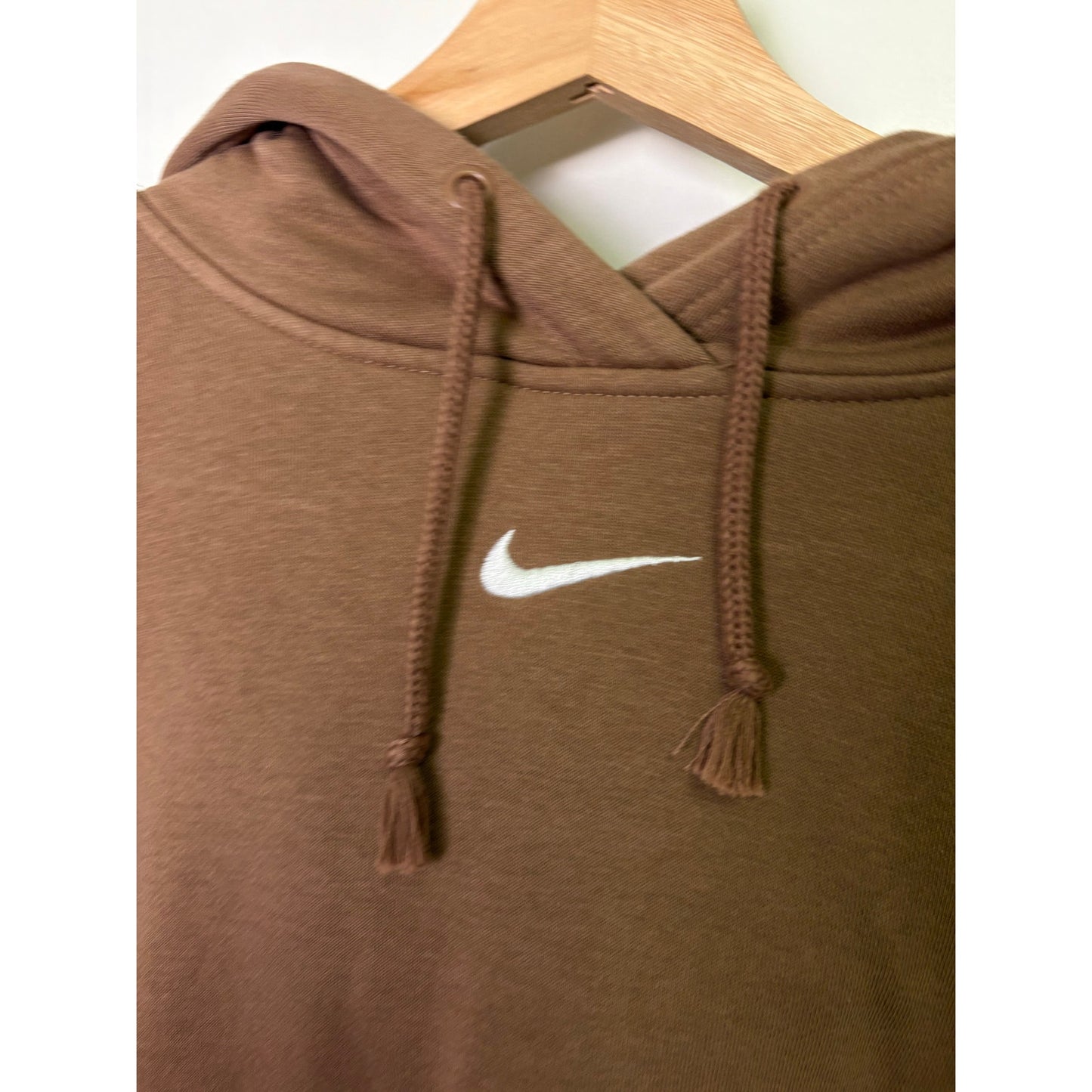 Nike y2k brown middle swoosh hoodie XL