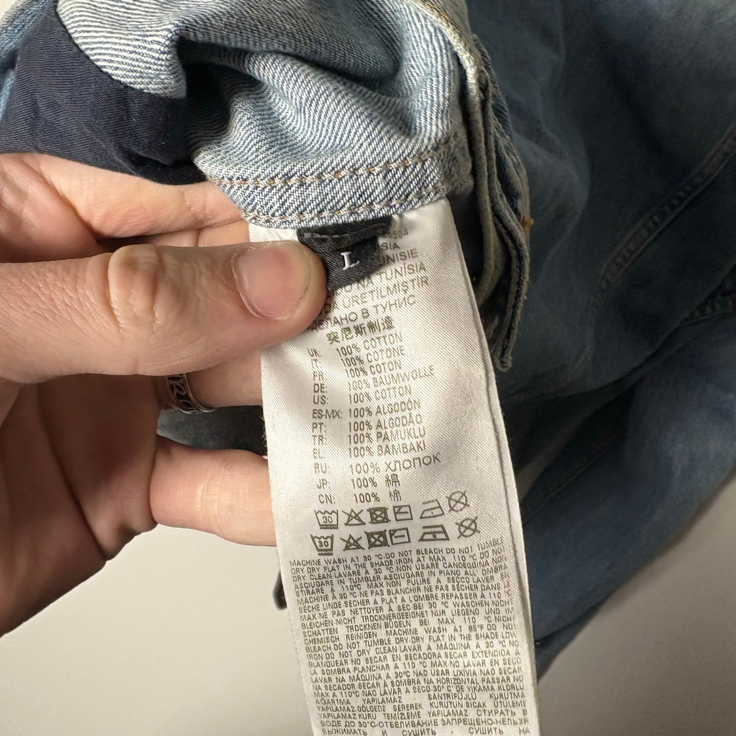 Diesel y2k lightwash denim trucker jacket L