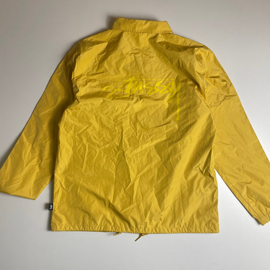 Stussy yellow windbreaker jacket NWT S