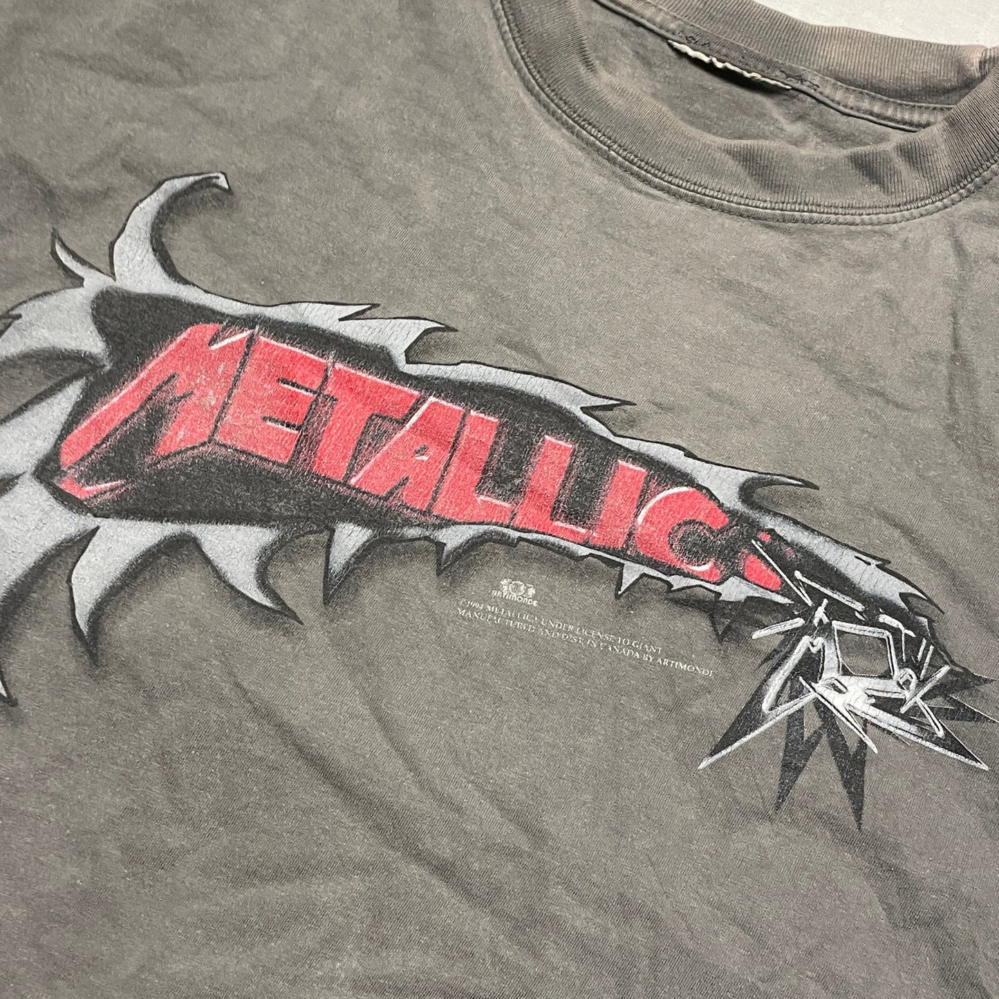 Metallica double sided logo tee XXL