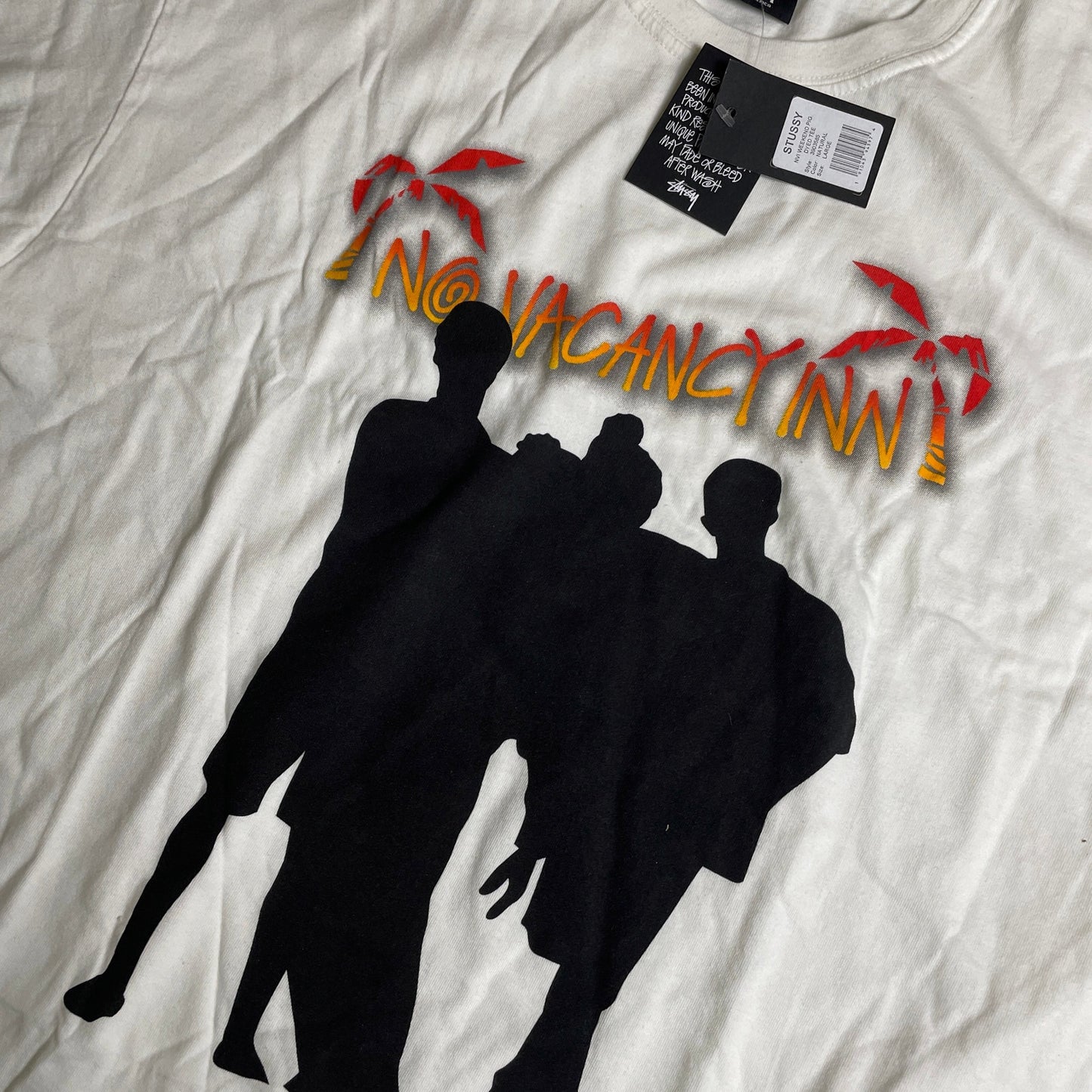 STUSSY no vacancy inn shirt L NWT