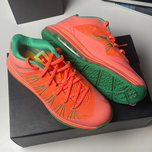 Nike LeBron X 10 low watermelon sneaker 9.5